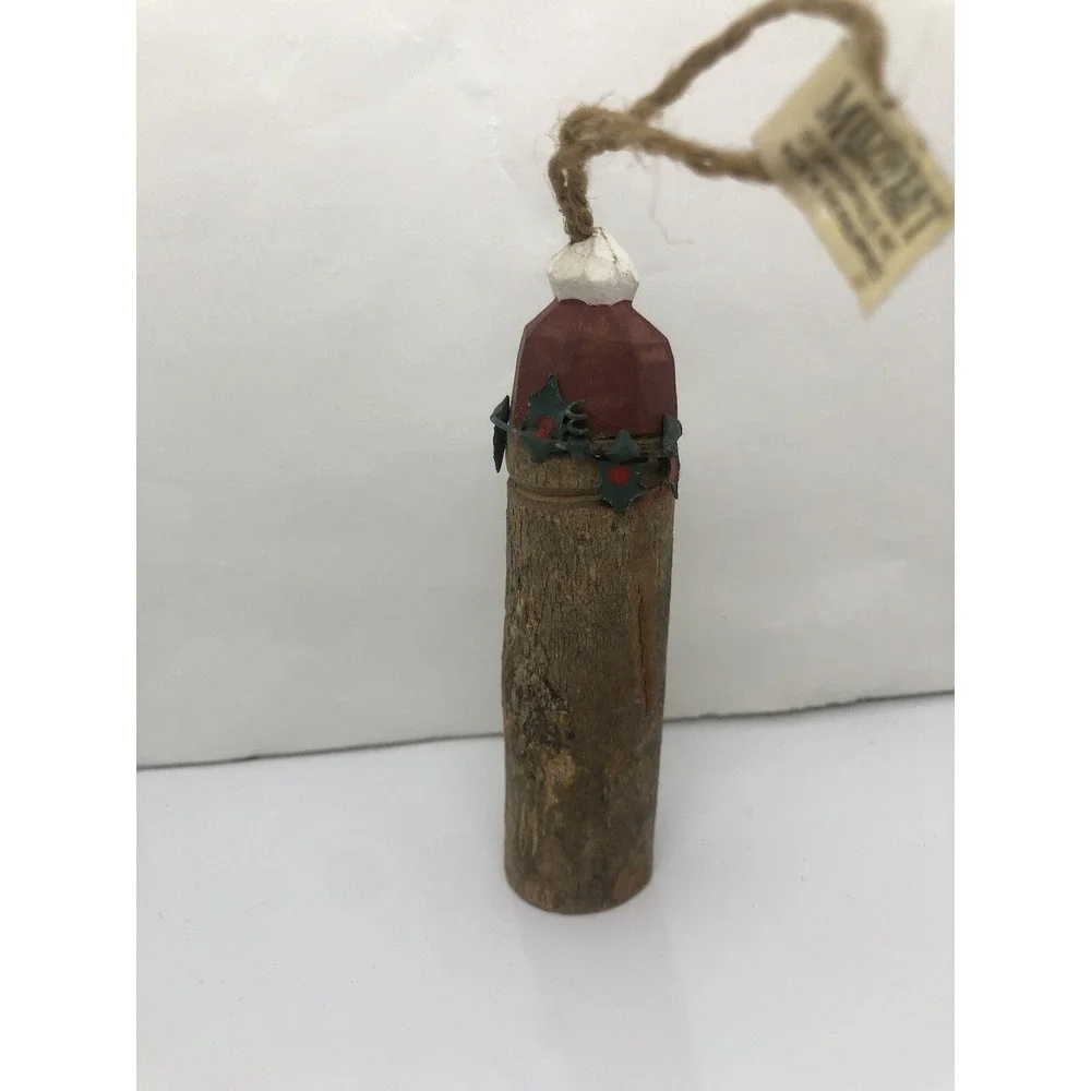 Midwest Cannon Falls‎ Folk Santa Christmas Tree Ornament Primitive Hand Painted